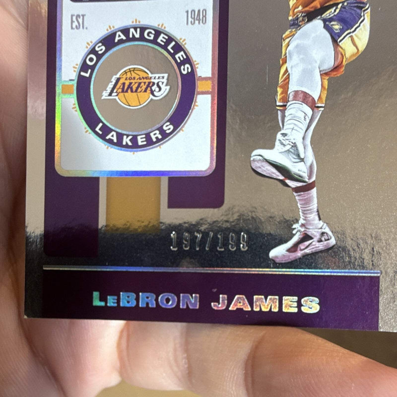Panini Contenders 2019 20 LeBron James Lakers Playoff Ticket #70 /1991