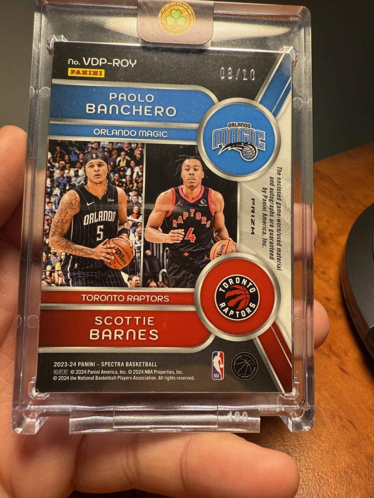 Panini Dual Patch Autograph Paolo Banchero & Scottie Barnes /103