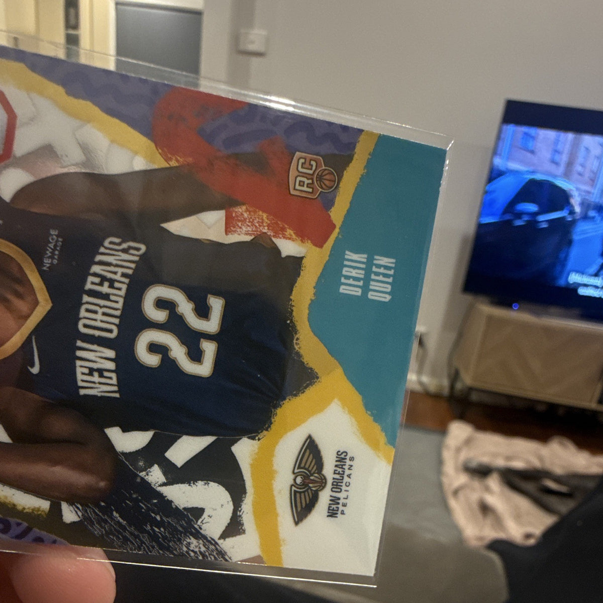 Topps 2025 26 Finest Basketball Arrivals A 13 Derik Queen RC Pelicans3