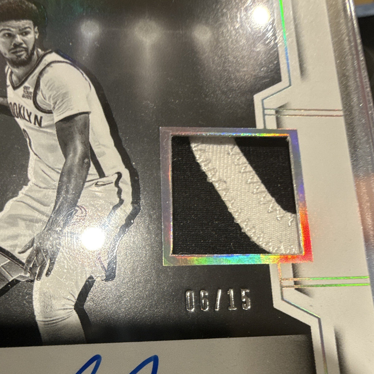 Panini 2024 25 Noir Cam Johnson PBW CMJ Auto Patch 08/15 Brooklyn Nets2