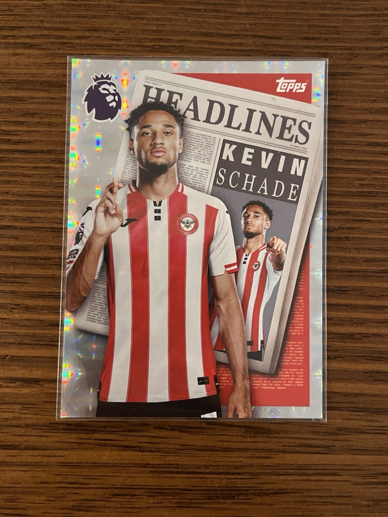 Topps Kevin Schade Headlines Insert Parallel Topps Premier League 443 2025/260