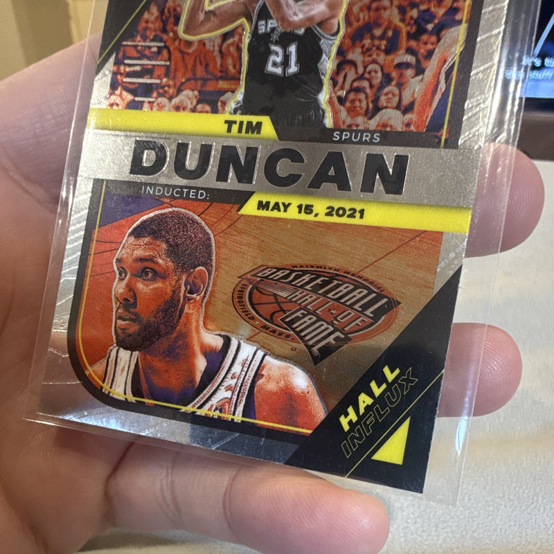 Panini 2022 23 Flux Basketball Tim Duncan Hall Influx Insert No. 3 Spurs2