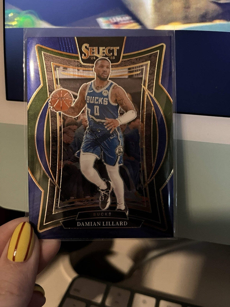 Damian Lillard Base 2024 25 Panini Select Basketball 55 Milwaukee Bucks0