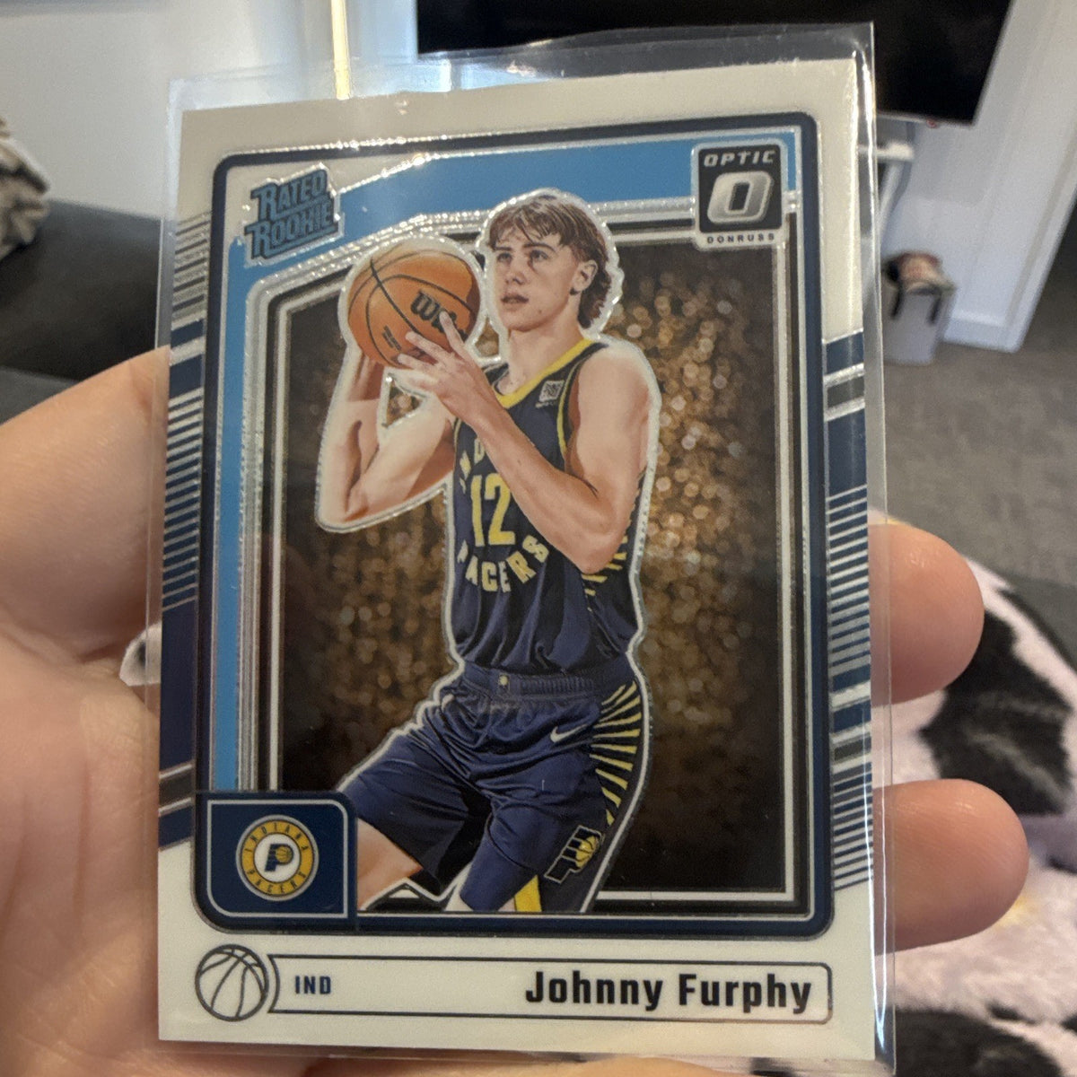 Panini Donruss Optic 2024-25 Johnny Furphy Rated Rookie #261 Pacers0