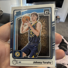 Panini Donruss Optic 2024-25 Johnny Furphy Rated Rookie #261 Pacers0