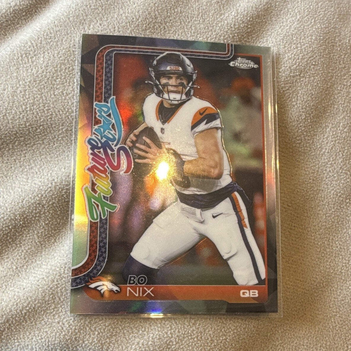 Bo Nix Future Stars FS 15 Topps Chrome Refractor Denver Broncos 20240