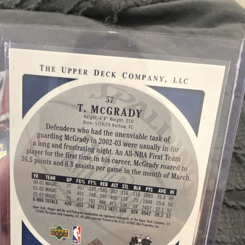 Upper Deck Standing O 2003 04 Tracy McGrady Orlando Magic #57 Base2