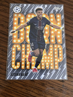 Topps Désiré Doué Born Champ Insert BC 9 UEFA Champions League PSG1
