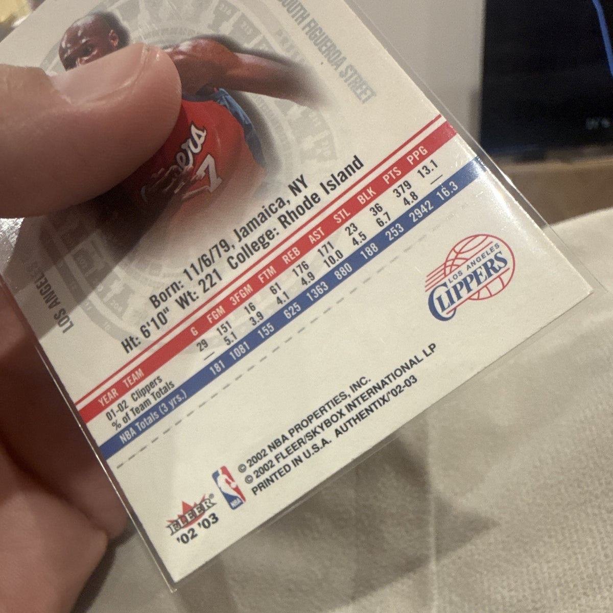 Fleer/SkyBox Authentix Ticket Studies Insert #95 Lamar Odom LA Clippers3