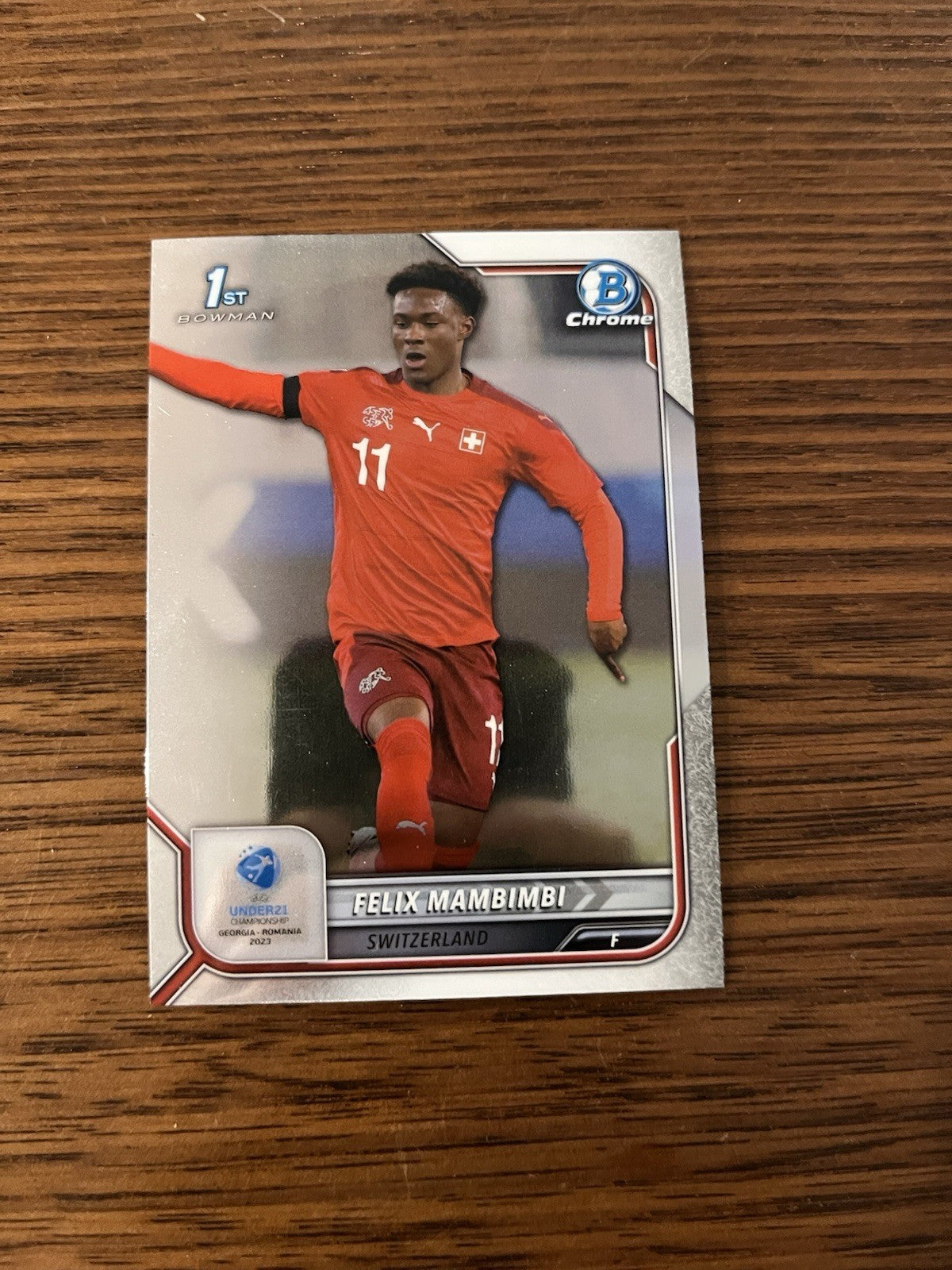 Topps Bowman Chrome Felix Mambimbi 1st Chrome Rookie UEFA U21 EURO #650