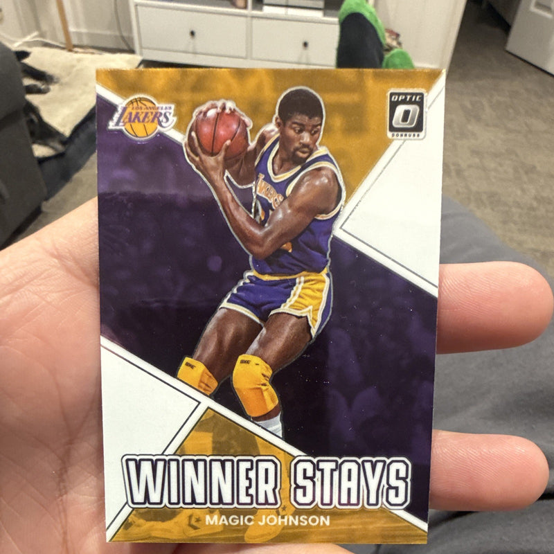 Panini Donruss Optic 2022 23 Winner Stays Magic Johnson #19 Lakers Insert0