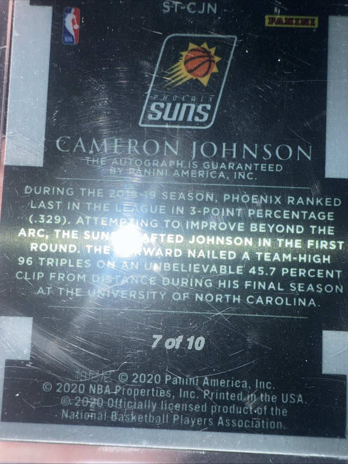 Cameron Johnson Stainless Stars Auto /104