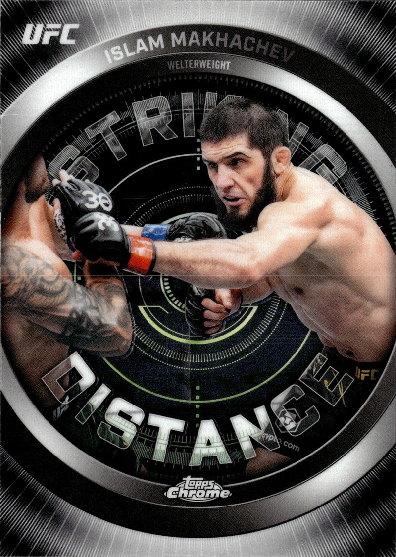 Islam Makhachev Striking Distance SD 17 Topps Chrome UFC   Striking Distance NM0