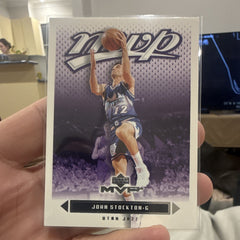 Upper Deck MVP 2003 John Stockton Base Set Utah Jazz #184 NBA Trading Card0