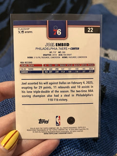 Topps Flagship 2024 25 Joel Embiid Base #22 Philadelphia 76ers2