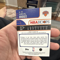 Topps NBA Hoops 2024 25 Mikal Bridges New York Knicks Hologram #1001