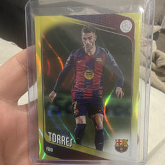 Topps Ferran Torres Yellow Refractor Topps Chrome UEFA Champions League 1380