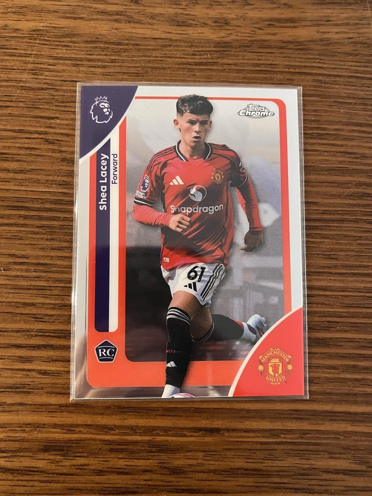 Shea Lacey Rookie Topps Chrome Premier League Manchester United 1380