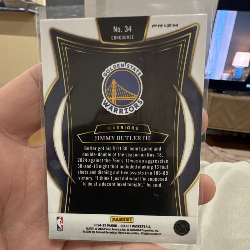 Panini Select 2024 25 Jimmy Butler III Concourse Prizm No. 34 Warriors1
