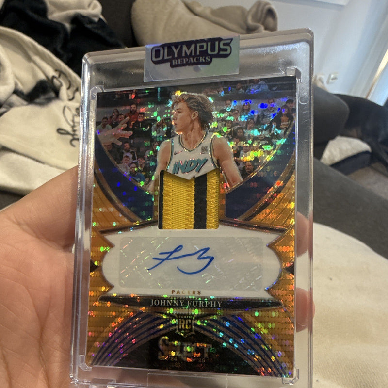 Panini Select 2024-25 Johnny Furphy Pacers Rookie Patch Auto RJA-FUR 22/300