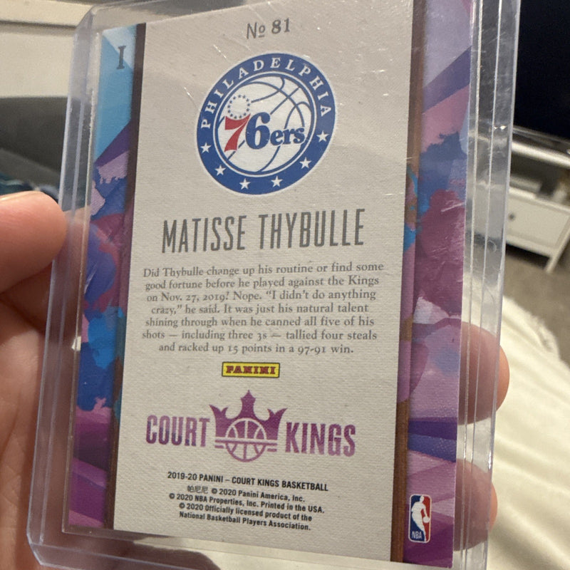 Panini 2019-20 Court Kings Matisse Thybulle Rookie RC #81 Philadelphia 76ers2