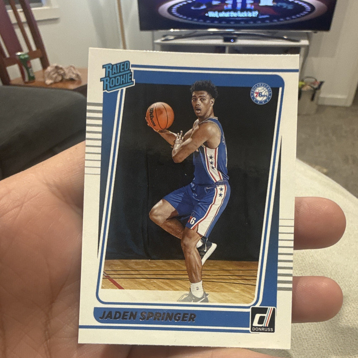 Panini Donruss Rated Rookie Jaden Springer #247 Philadelphia 76ers 2021 220