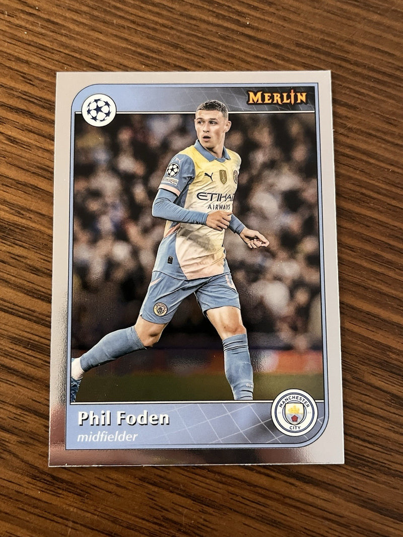 Topps Merlin UEFA Champions League Phil Foden Manchester City #47 20251
