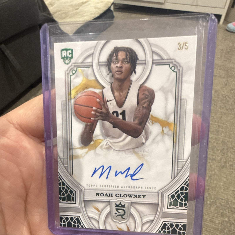 Noah Clowney 2023/24 Topps Royalty Collection RA NC RC Auto 3/50