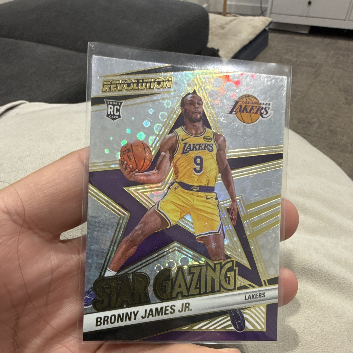 Panini 2024 25 Revolution Star Gazing No. 14 Bronny James Jr. RC Insert Lakers0