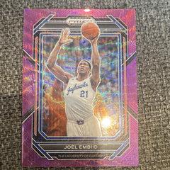 Panini 2023 Prizm Draft Picks Joel Embiid Pink Prizm Kansas Jayhawks 521