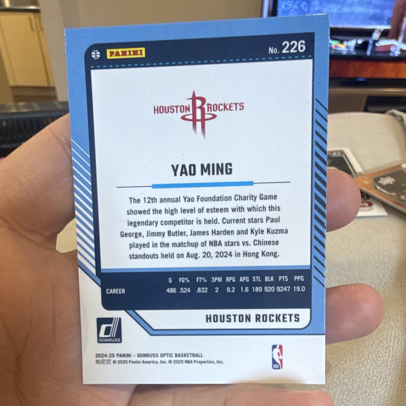 Panini Donruss Optic Legends Yao Ming Houston Rockets #226 Insert1