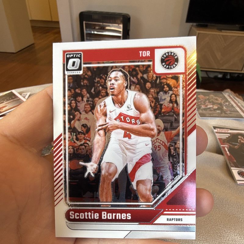 Scottie Barnes Base Set 2024 25 Panini Donruss Optic Basketball No. 8 Raptors0
