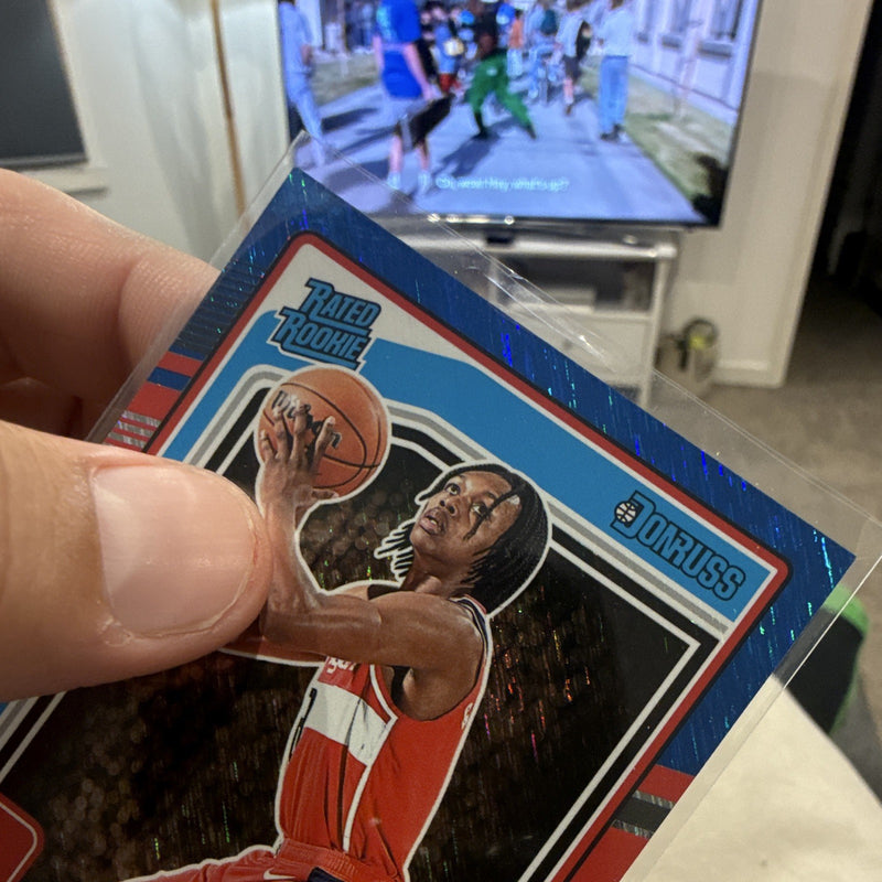 2024 25 Panini Donruss Bub Carrington Rated Rookie #220 Wizards /2993