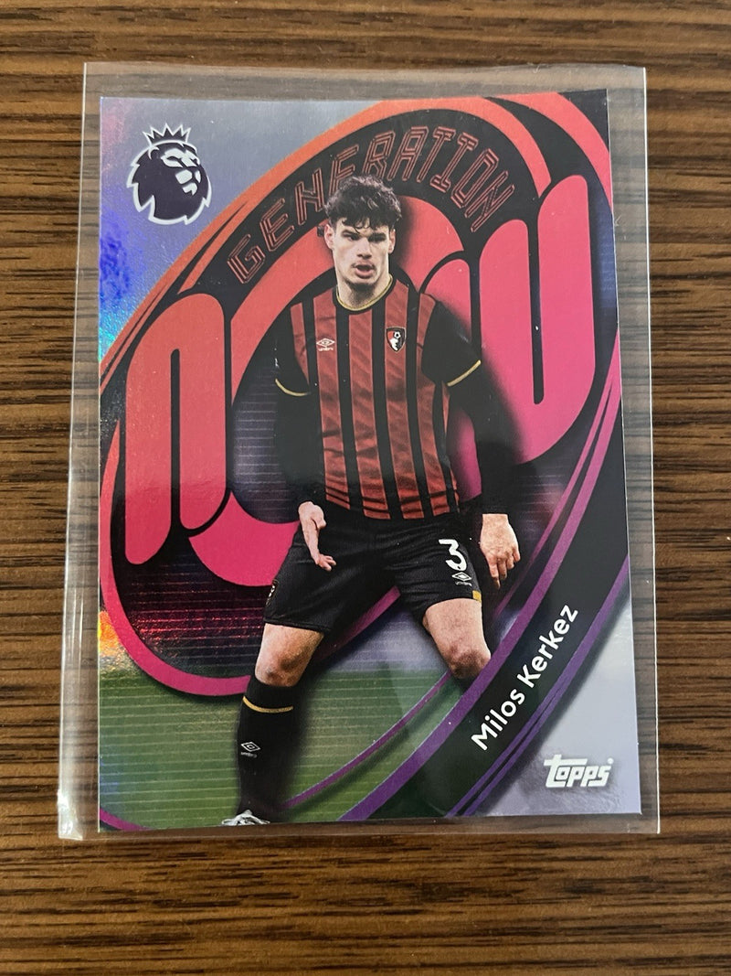 Milos Kerkez Generation Now #52 Topps Premier League 2025/26 AFC Bournemouth0