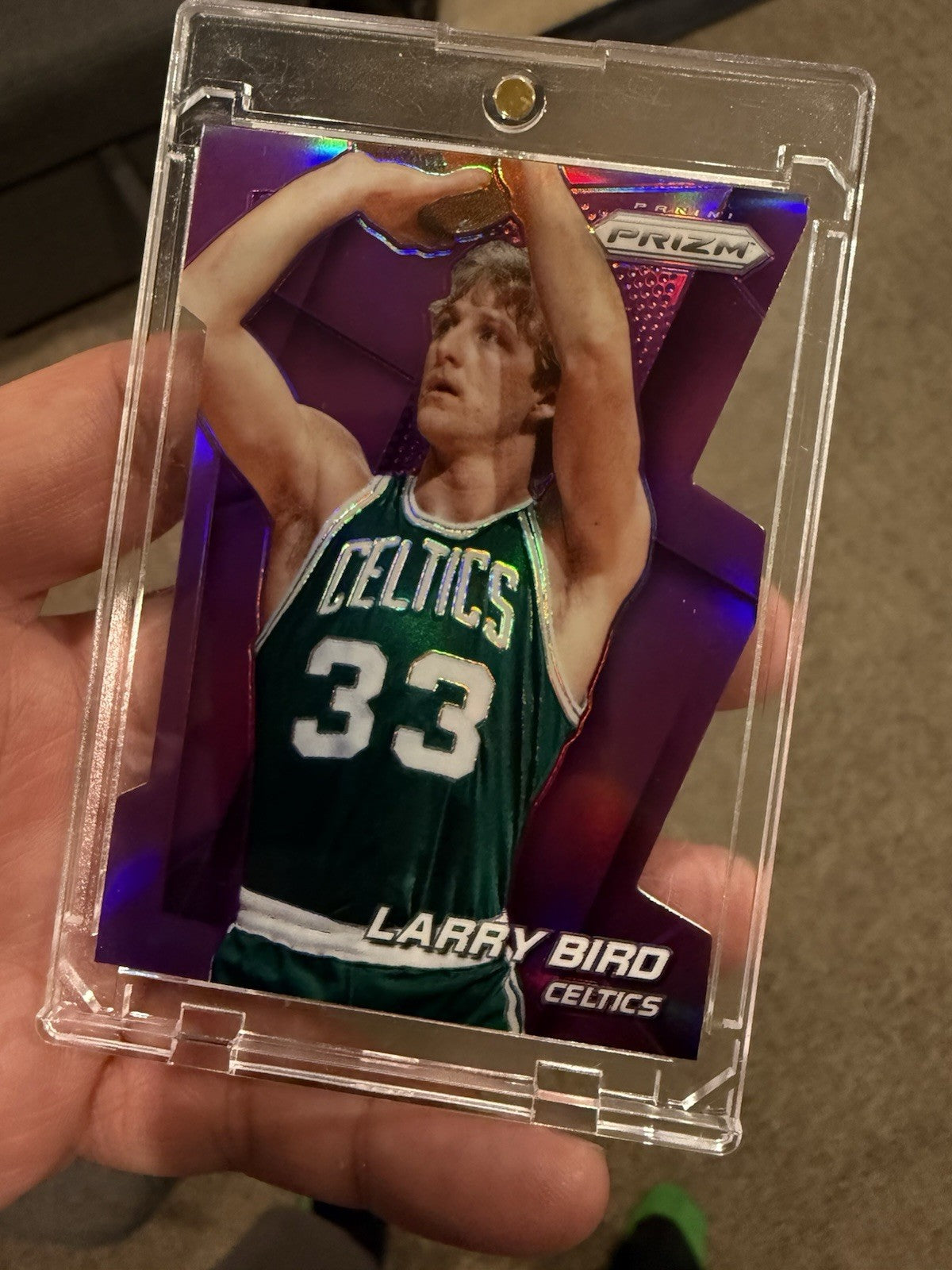 Panini Prizm 2014 15 Larry Bird Purple Prizm #232 Celtics 070/1390