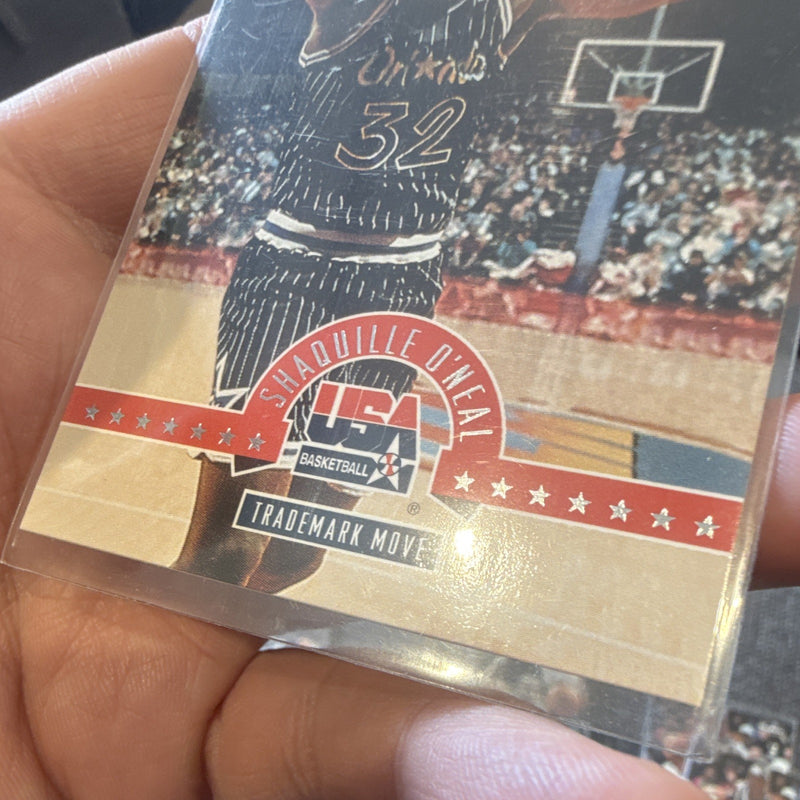 SkyBox Shaquille O'Neal Trademark Move USA Basketball 1994 #71 Orlando Magic3
