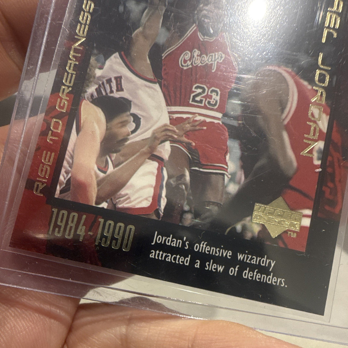 Upper Deck Michael Jordan Rise to Greatness Insert #14 1999 Chicago Bulls NBA3