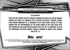 Ramazan Temirov Base 77 Topps Chrome NM1