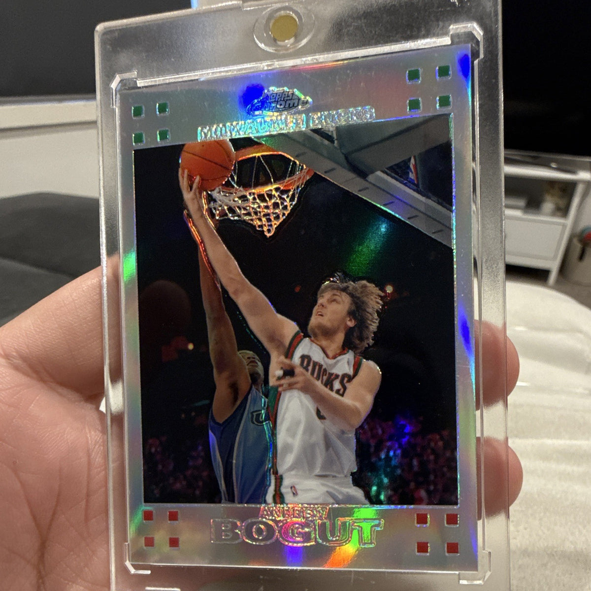 Andrew Bogut Topps Chrome 2006-07 Milwaukee Bucks #27 Serial Numbered /9990