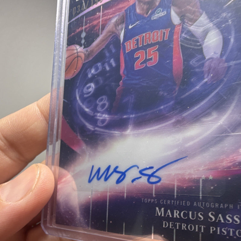 Topps Midnight Stroke of Midnight Marcus Sasser Auto 034/199 SM MS 20253