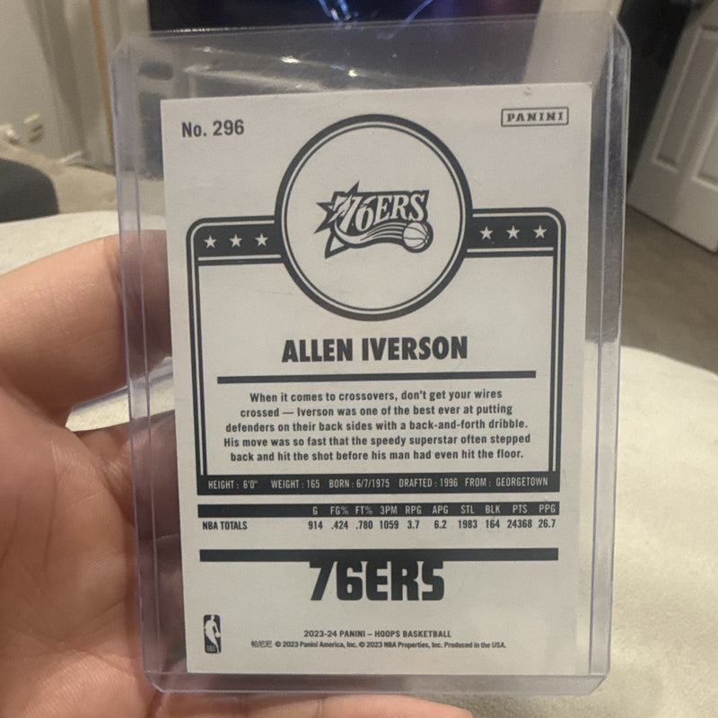 Panini 2023 24 NBA Hoops Allen Iverson Philadelphia 76ers #296 Parallel1