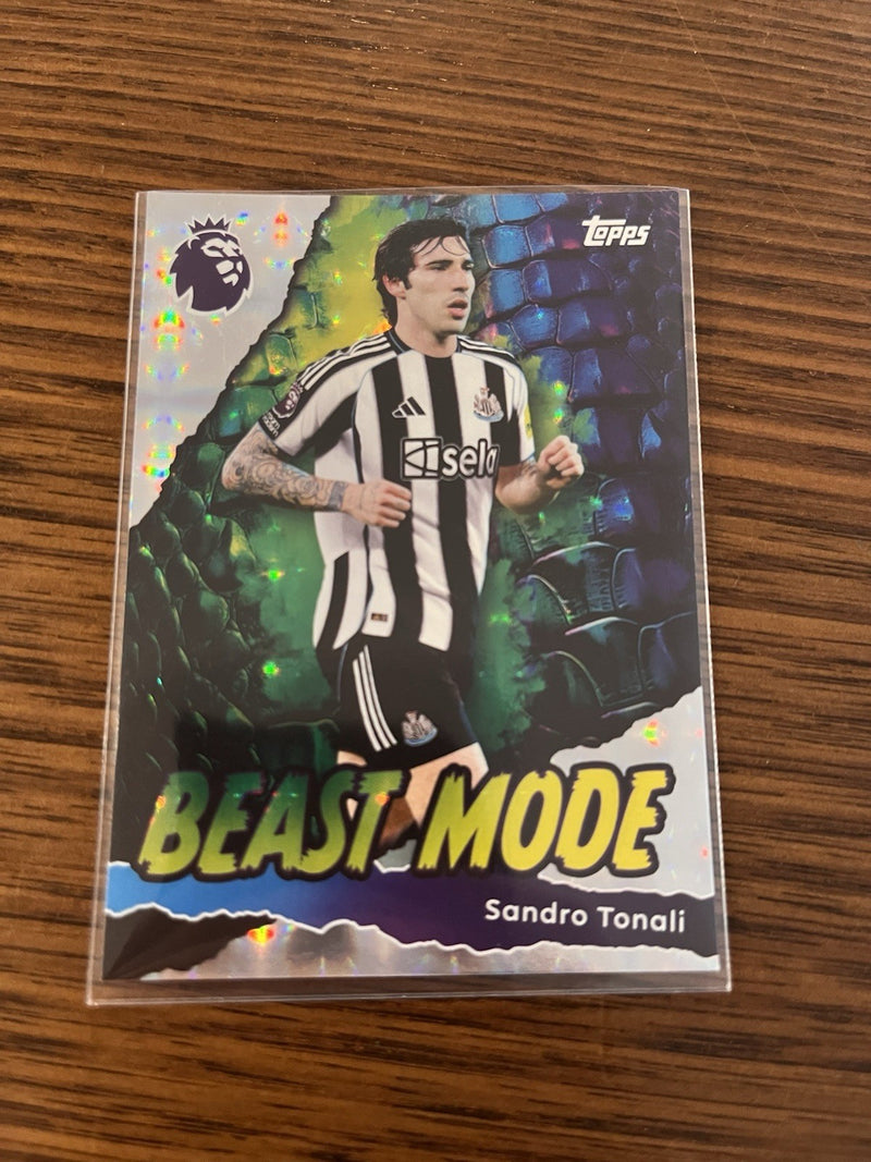 Topps Premier League Sandro Tonali Newcastle United Beast Mode Parallel 4330