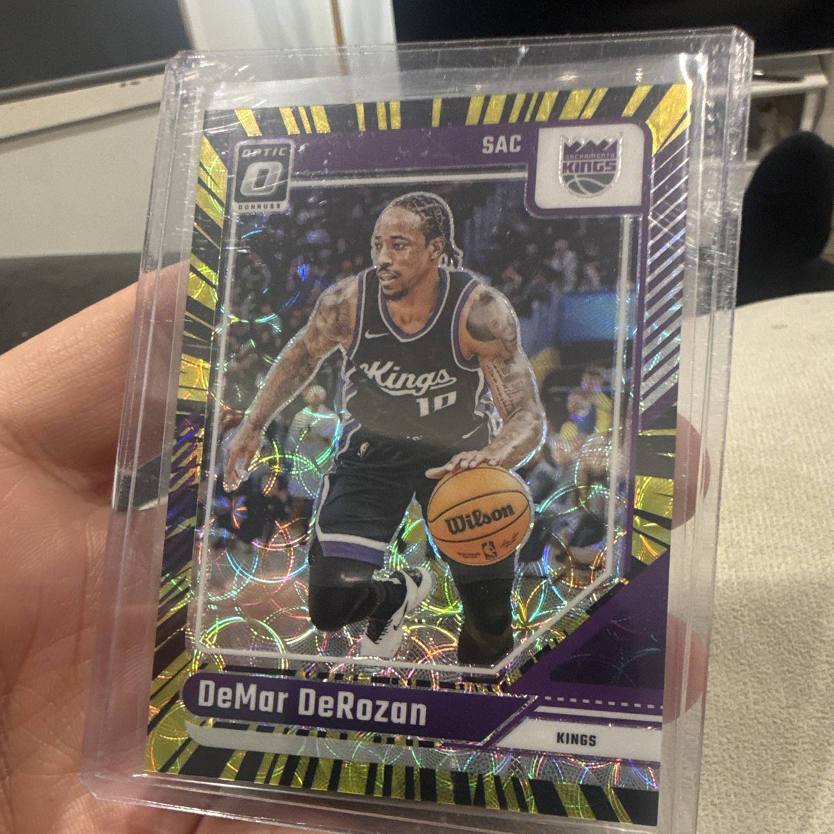DeMar DeRozan Sacramento Kings Prizm 2024 25 Donruss Optic 218 33/750