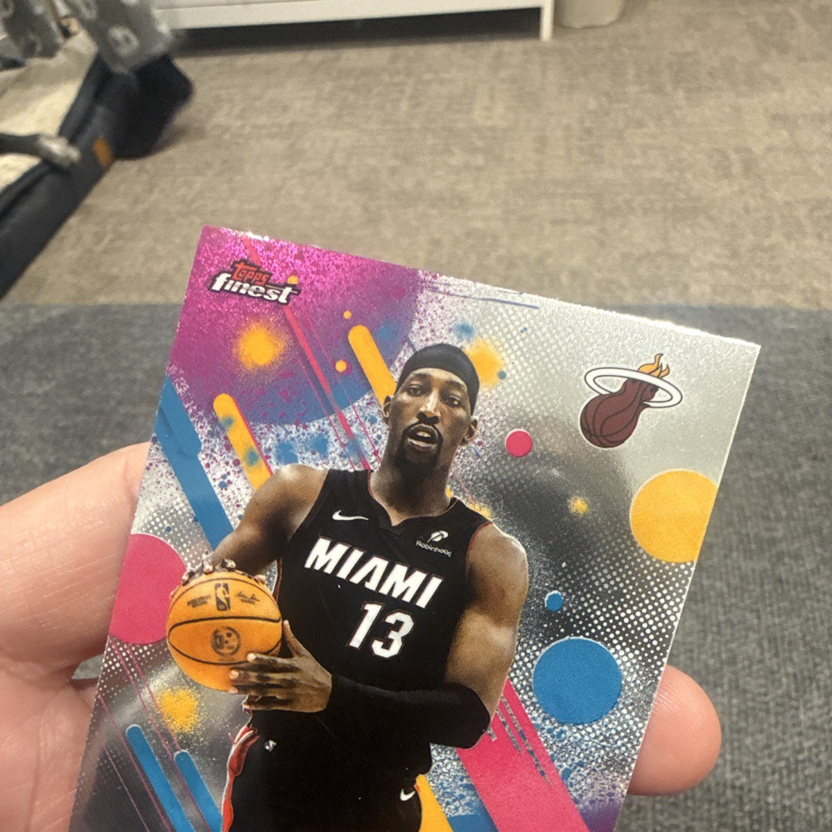 Topps Finest Base Set Bam Adebayo Miami Heat 52 NBA 24-25 Basketball2