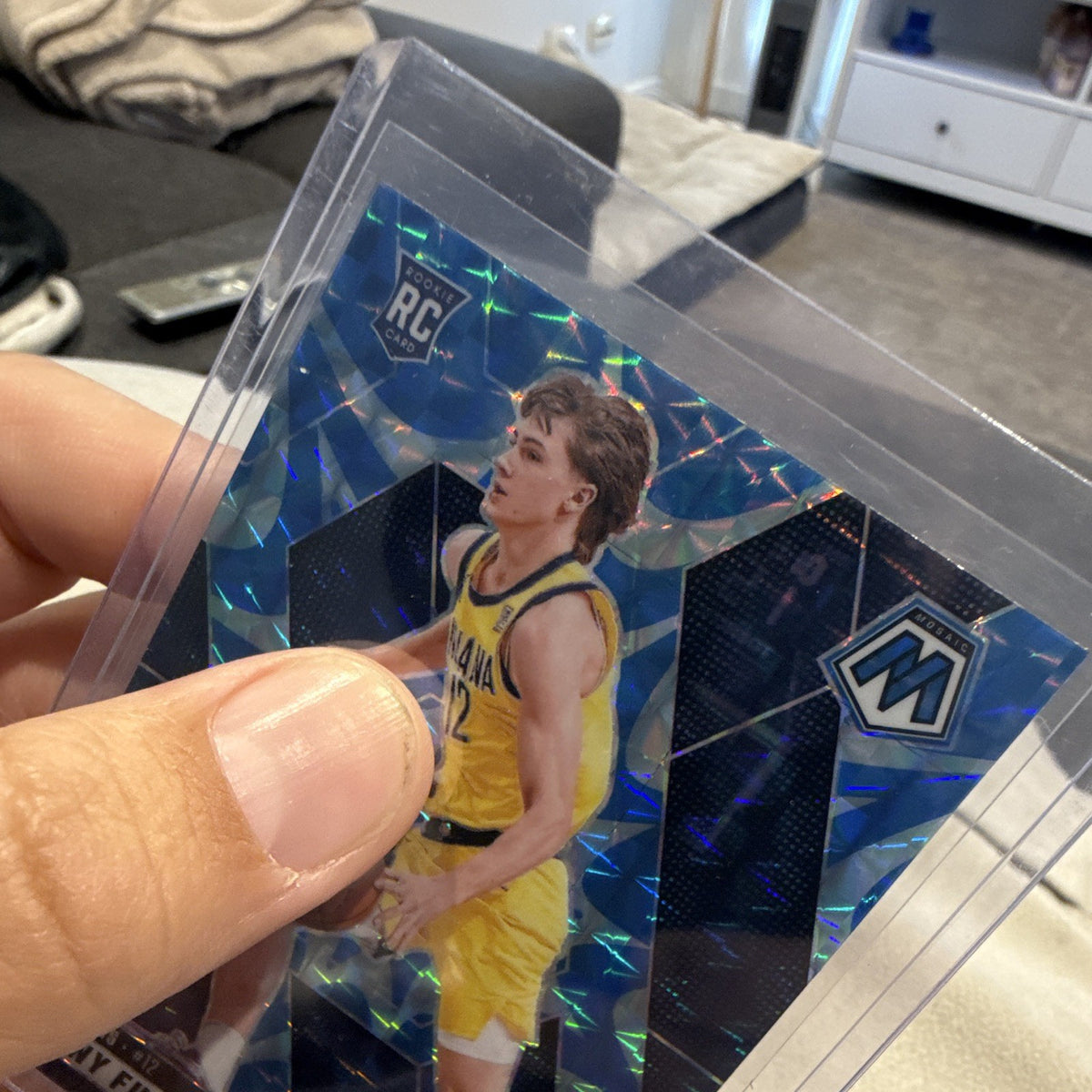 Panini 2024 25 Mosaic Basketball Johnny Furphy Rookie RC #202 Indiana Pacers3