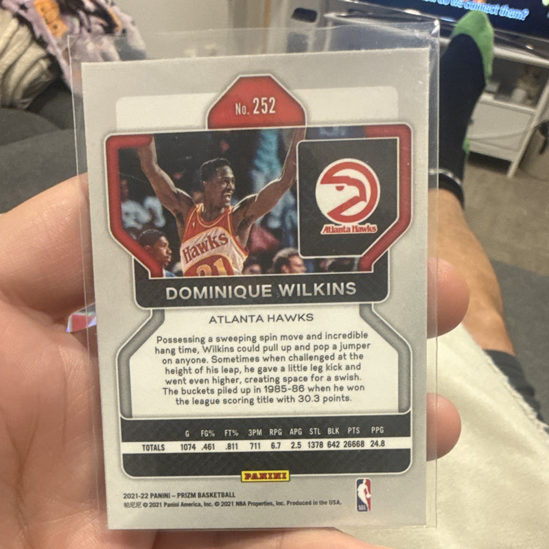 Panini Prizm 2021 22 Base Dominique Wilkins Atlanta Hawks #2521