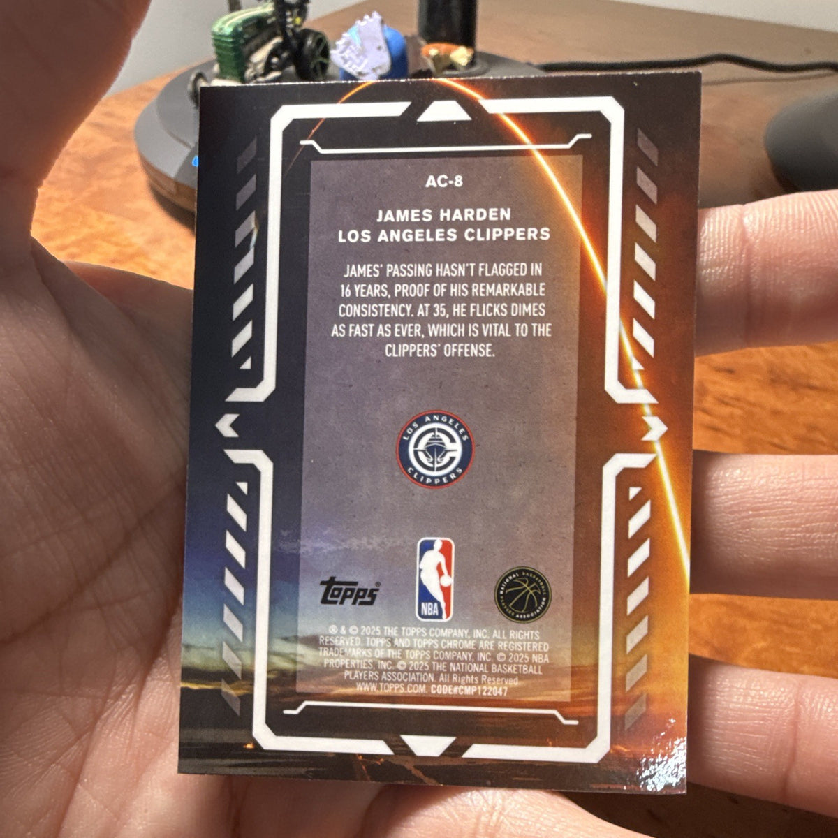 Harden James Activators AC-8 2025 Topps Chrome NBA Los Angeles Clippers3
