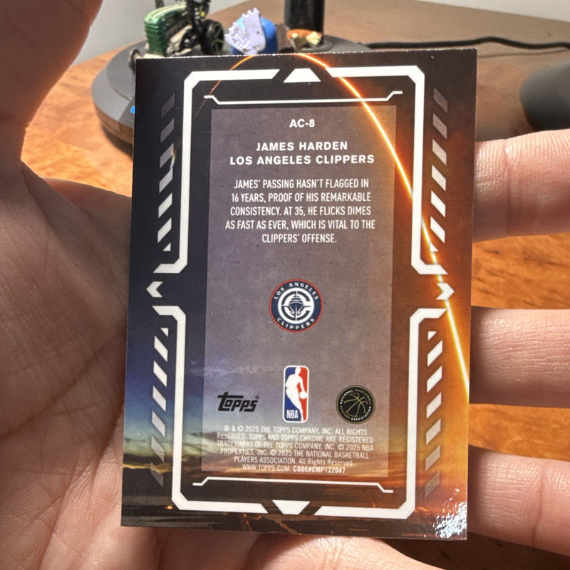 Harden James Activators AC-8 2025 Topps Chrome NBA Los Angeles Clippers3