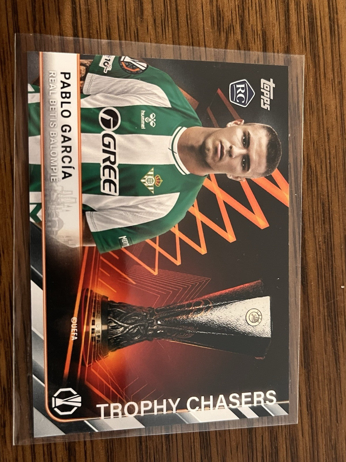 Pablo García Trophy Chasers Topps UEFA Europa League RC Insert TC 35 Betis1