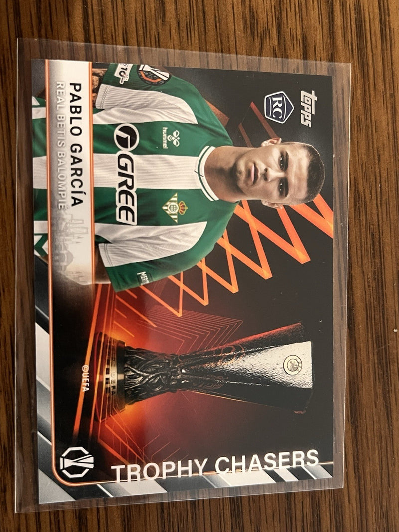 Pablo García Trophy Chasers Topps UEFA Europa League RC Insert TC 35 Betis1